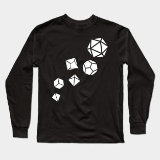 Polyhedral Dice Set of the Game Master Tabletop RPG Long Sleeve T-Shirt